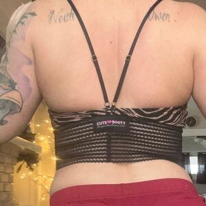 Women's Black Mesh Bralette from cute booty!